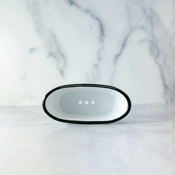 Soap Dish Bathtub, black rim (4 colors)