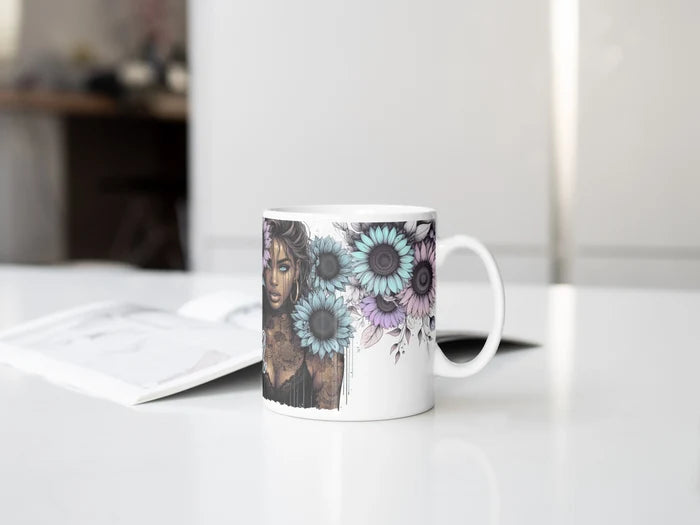Soft Petals, Savage Soul | Funny Floral Mug for Women| 1314 Creations