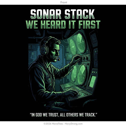 "Sonar Stack" Tee | Black