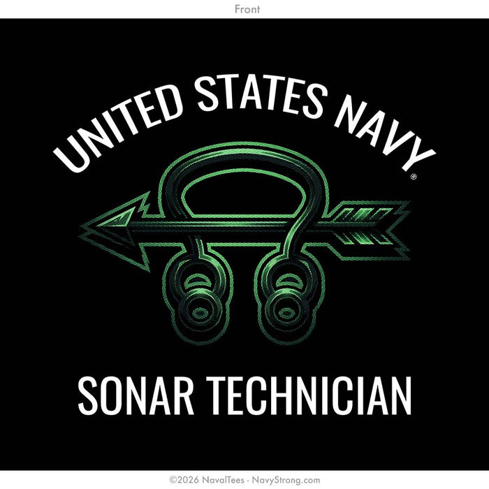 "Sonar Stack" Tee | Black