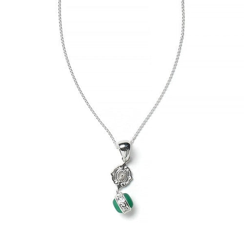 Southern Gates® Anson Necklace 19x6mm Pendant Green Onyx 16" + 2" extender