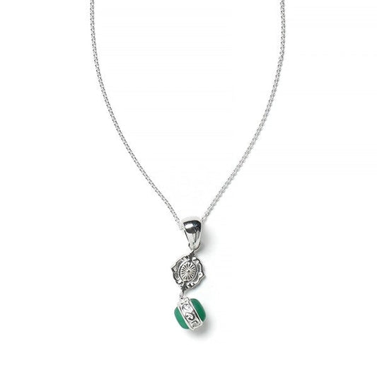 Southern Gates® Anson Necklace 19x6mm Pendant Green Onyx 16" + 2" extender