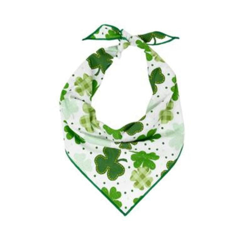 Hunter K9 Bandanas SM St. Patricks Shamrock Dog Bandana