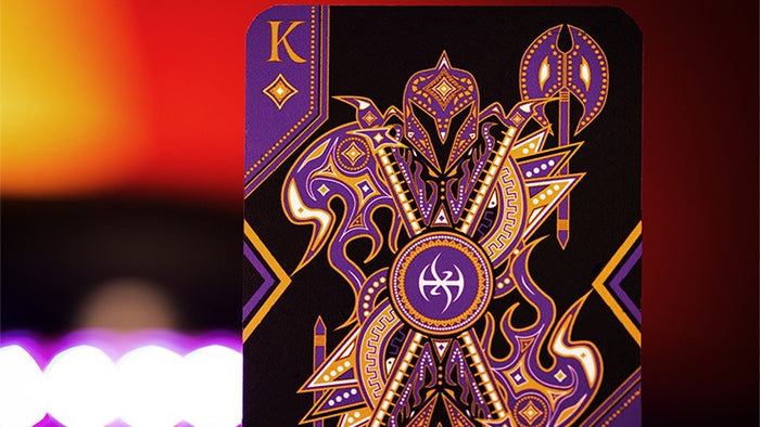 Standard Edition Dark Lordz Royale (Purple) by De'vo Playing Cards by De'vo