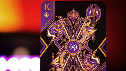 Standard Edition Dark Lordz Royale (Purple) by De'vo Playing Cards by De'vo
