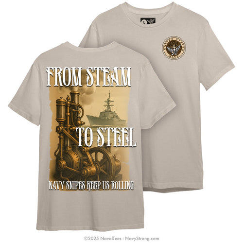 "Steam to Steel" Tee | Khaki