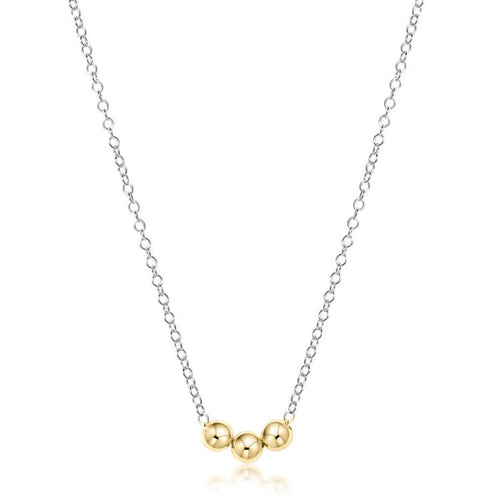 Sterling Mixed Medal- Joy Gold-16” Necklace*