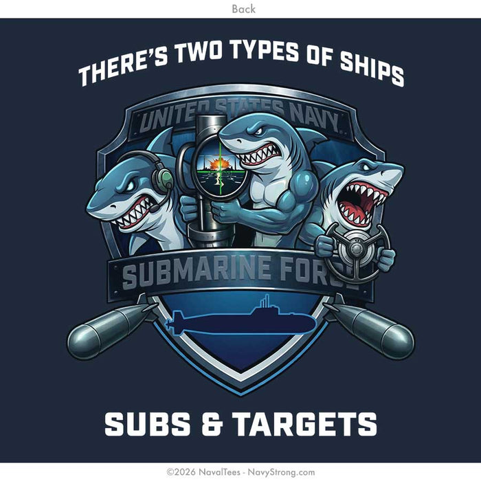 "Subs & Targets" Hooded Sweatshirt | Navy