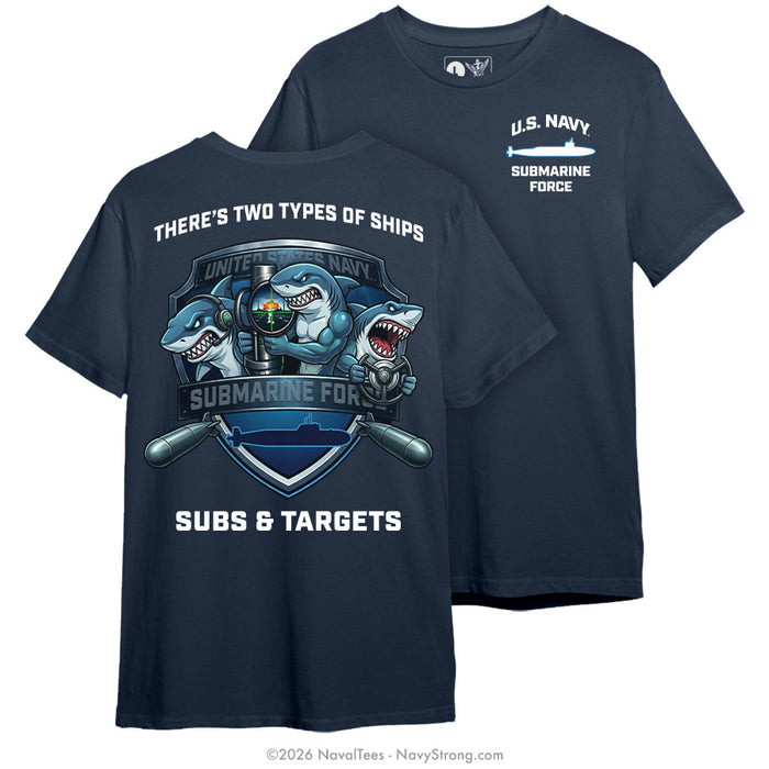 "Subs & Targets" Tee | Navy
