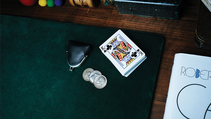 Suede Leather Large Pad (Green) by TCC - Trick Playing Cards by RarePlayingCards.com