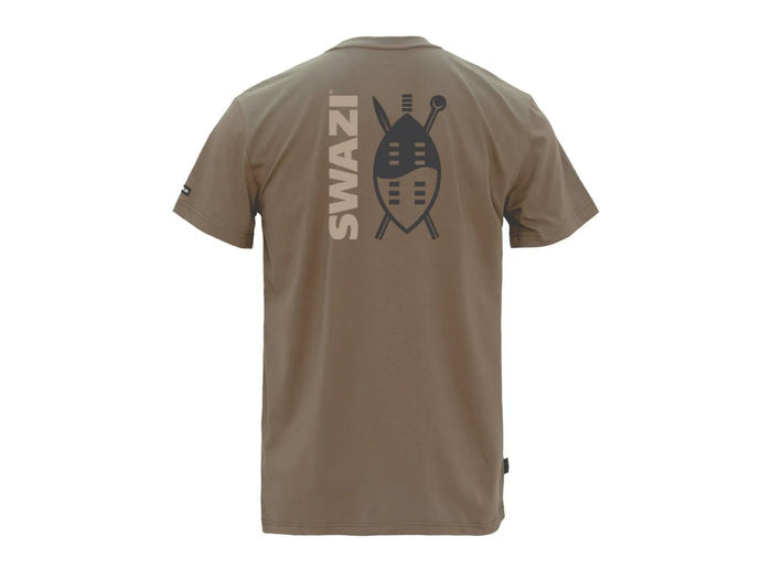 Swazi Mens Reverse Shield Tee | Olive