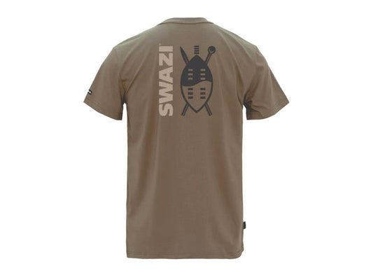 Swazi Mens Reverse Shield Tee | Olive