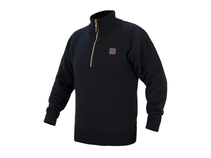 Swazi The Mackenzie Wool Long Sleeve Top Black