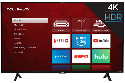 TCL Smart TV 49" LED - 4K - ROKU TV(Refurbished)