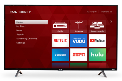 TCL Smart TV 49" LED - ROKU TV(Refurbished)