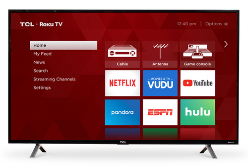 TCL Smart TV 49" LED - ROKU TV(Refurbished)