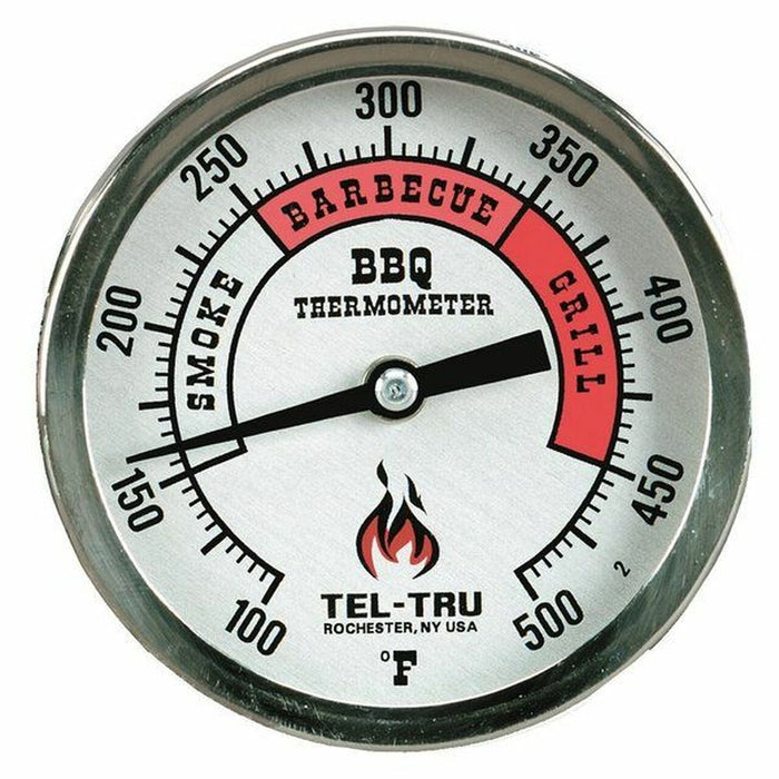 Tel-Tru Thermometer 3" Dial & 2.5" Steam (Red Zones)