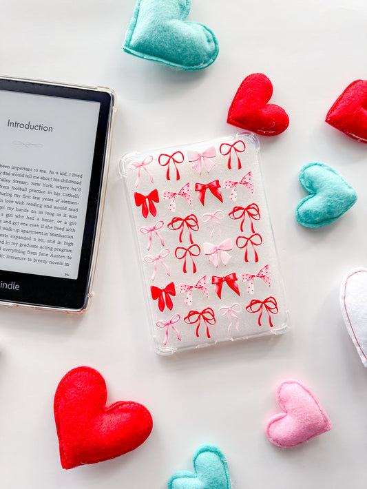Textured Bows Kindle Paperwhite Case – Coquette E-Reader Cover