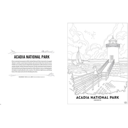 The Art of the National Parks Coloring Book Kit