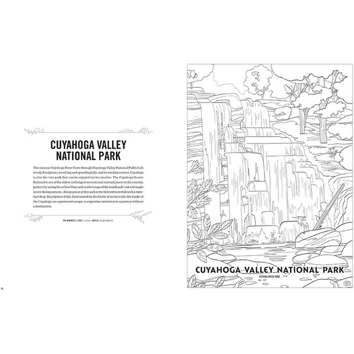 The Art of the National Parks Coloring Book Kit