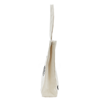 Beige tote bag with a strap