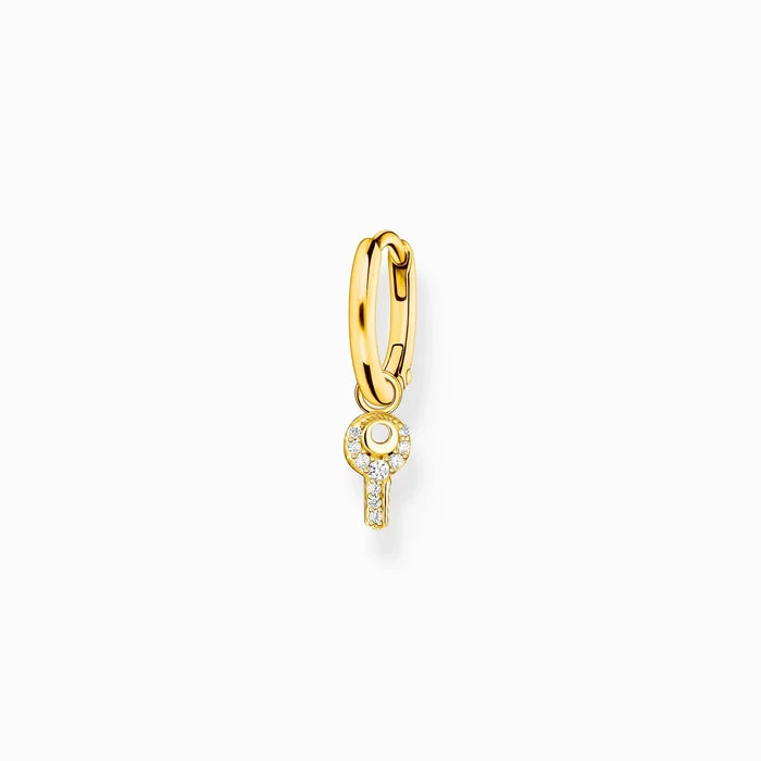 Thomas Sabo Einzel Creole mit Schlüssel Anhänger gold – CR701-414-14