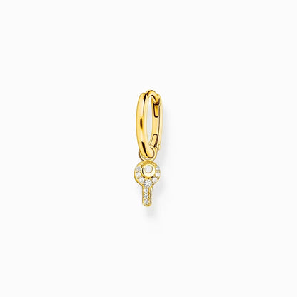 Thomas Sabo Einzel Creole mit Schlüssel Anhänger gold – CR701-414-14