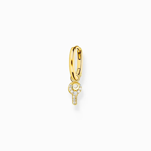 Thomas Sabo Einzel Creole mit Schlüssel Anhänger gold – CR701-414-14