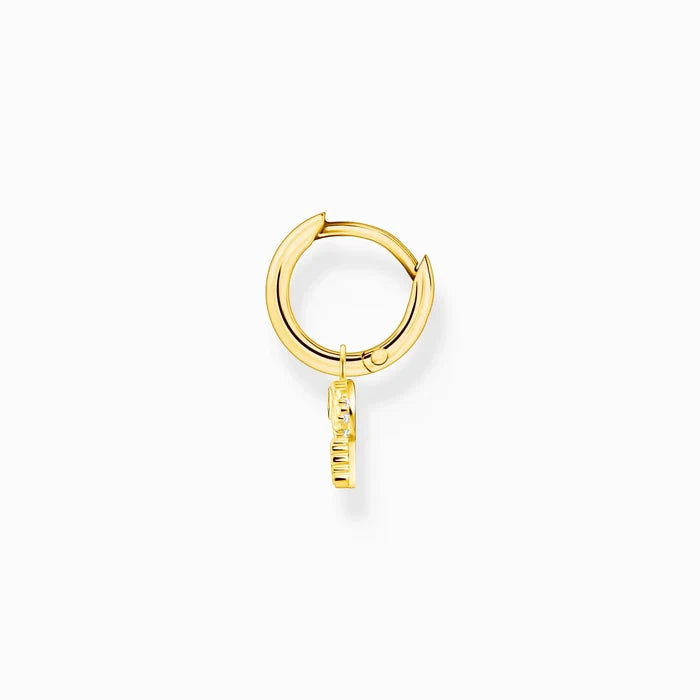 Thomas Sabo Einzel Creole mit Schlüssel Anhänger gold – CR701-414-14
