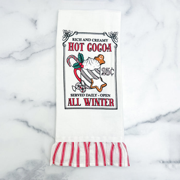 Towel Christmas Hot Cocoa