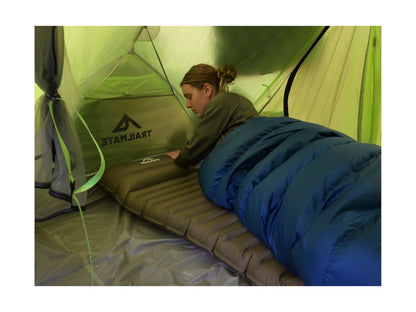 Trailmate Insulux Sleeping Mat Olive R-Value 5 With Pillow