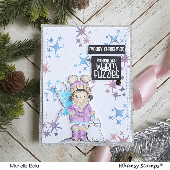 Twinkle Cluster Stencil - Whimsy Stamps