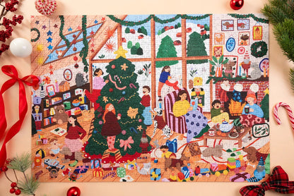 Un Noël en Famille | 1,000 Piece Jigsaw Puzzle