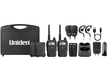 Uniden UH825-2TP UHF Handheld Radio 80 Channels 2W Output Twin Pack