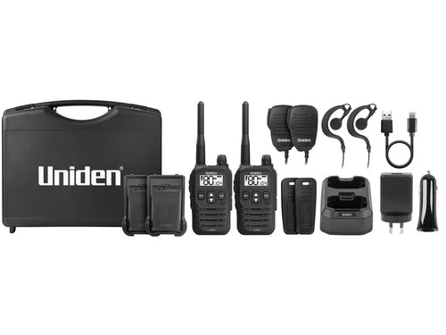 Uniden UH825-2TP UHF Handheld Radio 80 Channels 2W Output Twin Pack