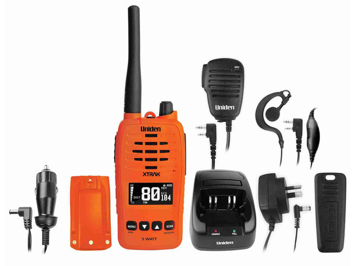 Uniden XTRAK 50 UHF Two Way Radio 80 Channel 5W | Orange