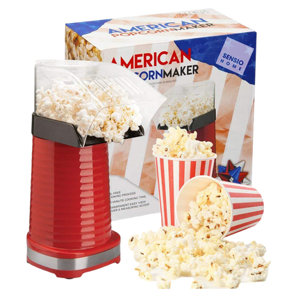 Red popcorn maker with popcorn - Buy Now  Round Waffle Maker + Chocolate Fountain Fondue Set