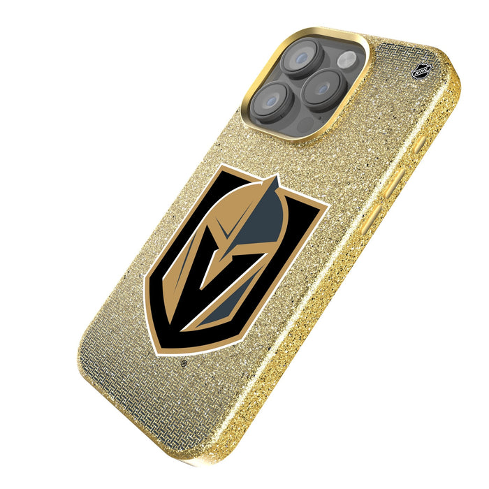 Vegas Golden Knights Linen Bling Phone Case