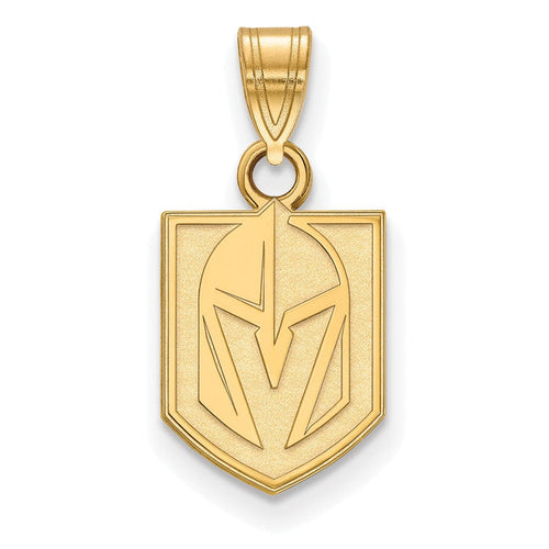 Vegas Golden Knights SS 14k Yellow Gold Plated Small Pendant - Vegas Team Store