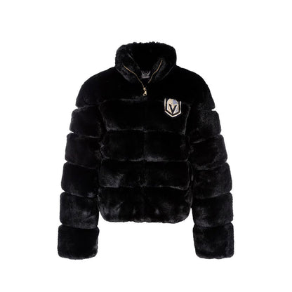 Vegas Golden Knights Women's Faux Fur Bomber Jacket - Vegas Team Store
