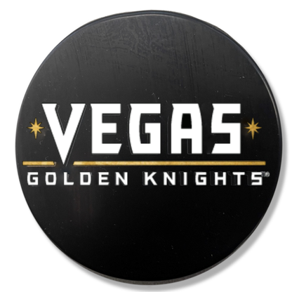 Vegas Golden Knights Wordmark Puck - Vegas Team Store