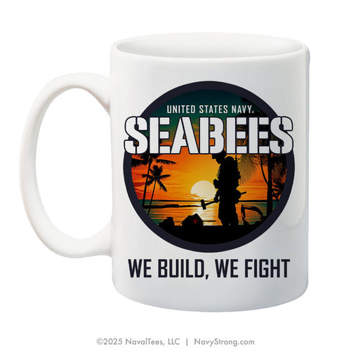 "We Build, We Fight" | 15 oz Coffee Mug