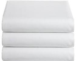 Weavers Large Single Flat Sheet White