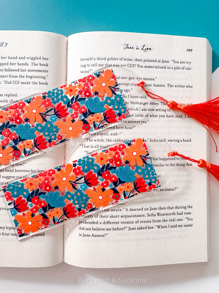 Wildflower Bloom Kindle Case  and/or Bookmark [Combined Listing] – Floral E-Reader Cover