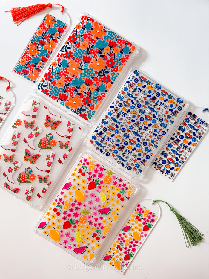 Wildflower Bloom Kindle Case  and/or Bookmark [Combined Listing] – Floral E-Reader Cover
