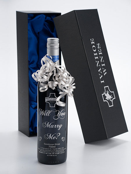Will You Marry Me? - Engraved Bottle & Gift Box