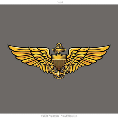 "Wings of the Fleet - PILOT" Tee | Charcoal