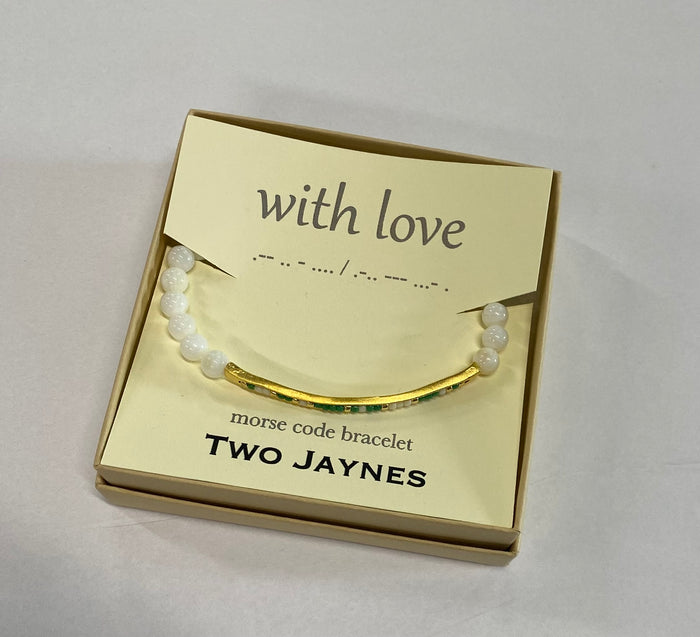 With Love Morse Code Bracelet
