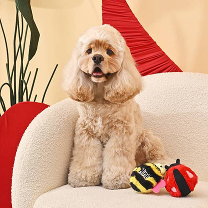 Hugsmart Products Inc Dog Toys Woof Love Bug Ball Spring Dog Toy