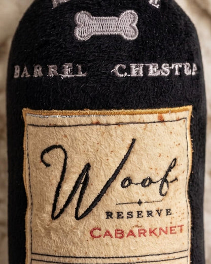Woof Reserve Cabarknet Bottle Plush Squeaky Dog Toy